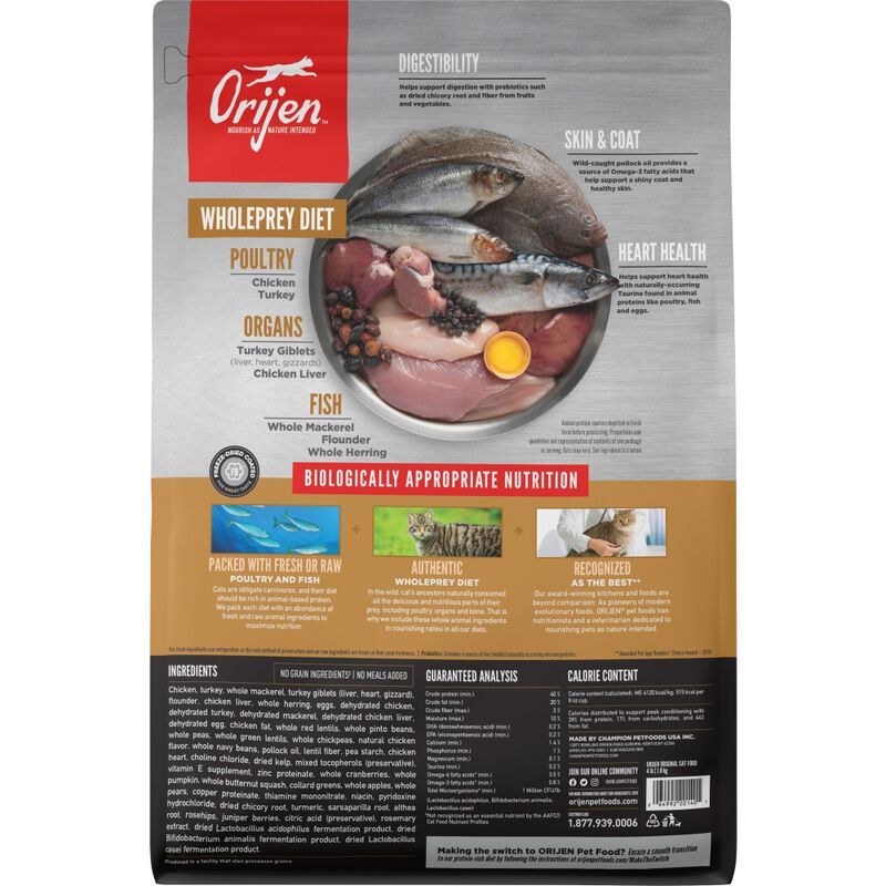 Orijen Grain-Free Dry Cat Food, Original Cat image number null