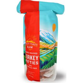 Wild Coast Raw Frozen Dog Food, Patties, Turkey