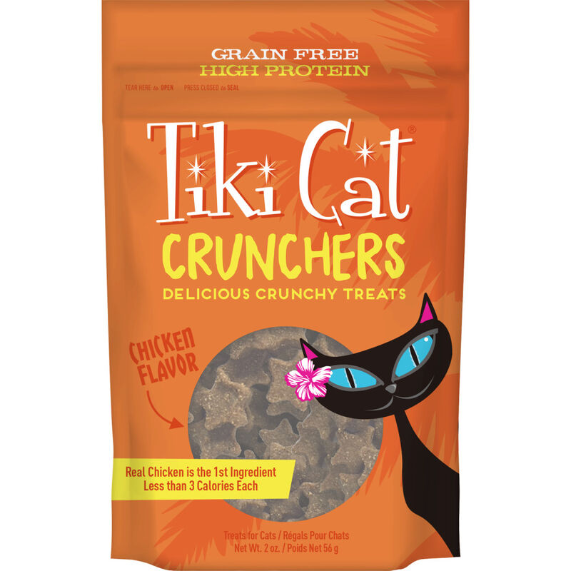 Tiki Cat Crunchers Baked Cat Treats, Chicken, 2-oz image number null