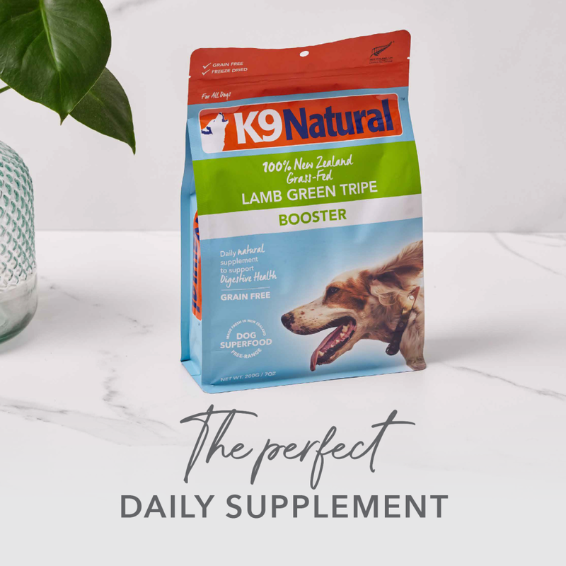 K9 Natural Booster Freeze-Dried Dog Food Topper, Lamb Green Tripe, 7-oz image number null