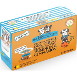 The Bear & The Rat Frozen Yogurt Dog Treats, Pumpkin, 3.5-oz, 4-pack