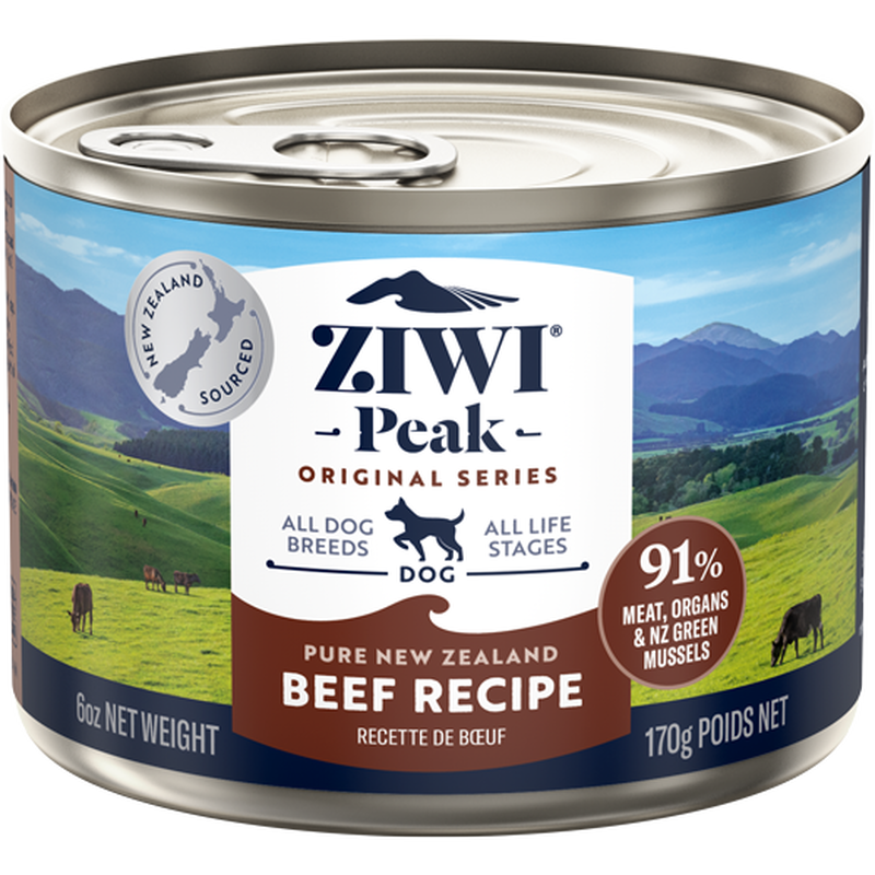 ZIWI Peak Original Series Canned Dog Food, Beef, 6-oz image number null