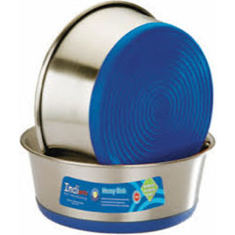 Indipets Heavy Dish with Rubber Base Dog Bowl image number null