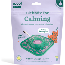 Woof LickMix Spread & Pet Meal Topper, Calming, Beef, 5.5-oz