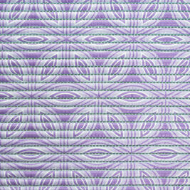 Time To Roar Original Ribbed Foam Cat Litter Box Mat, Lilac Medallion