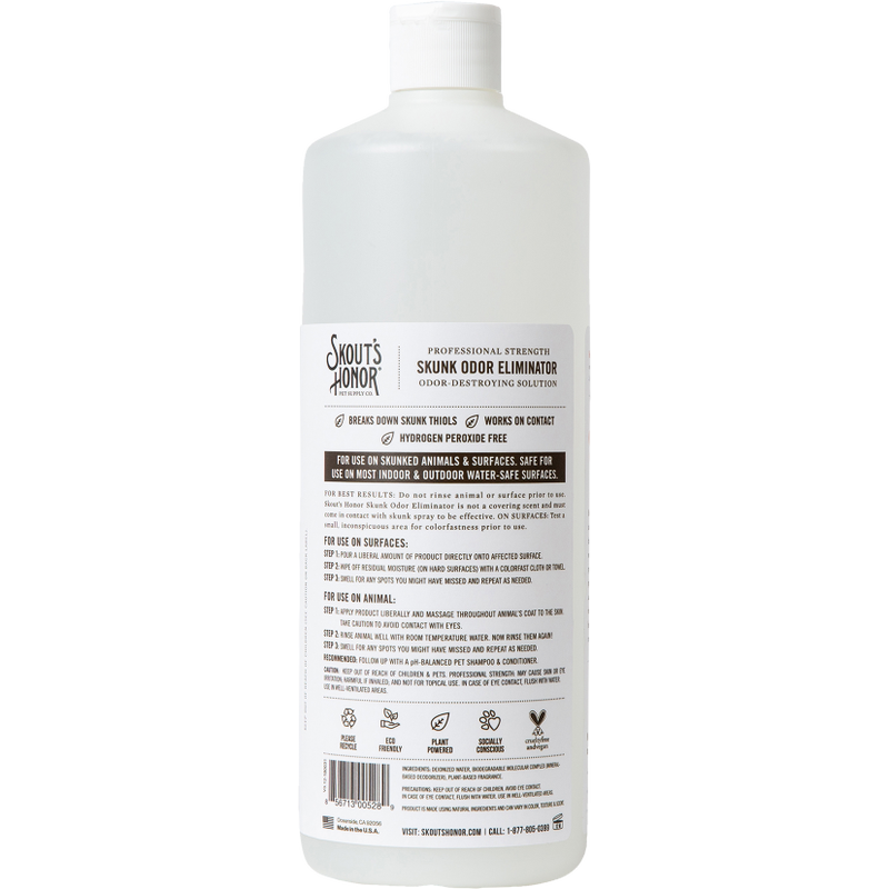Skout's Honor Skunk Odor Eliminator, 32-oz image number null
