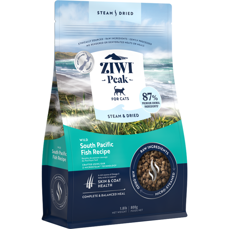 ZIWI Peak Steam & Dried Cat Food, South Pacific Fish image number null