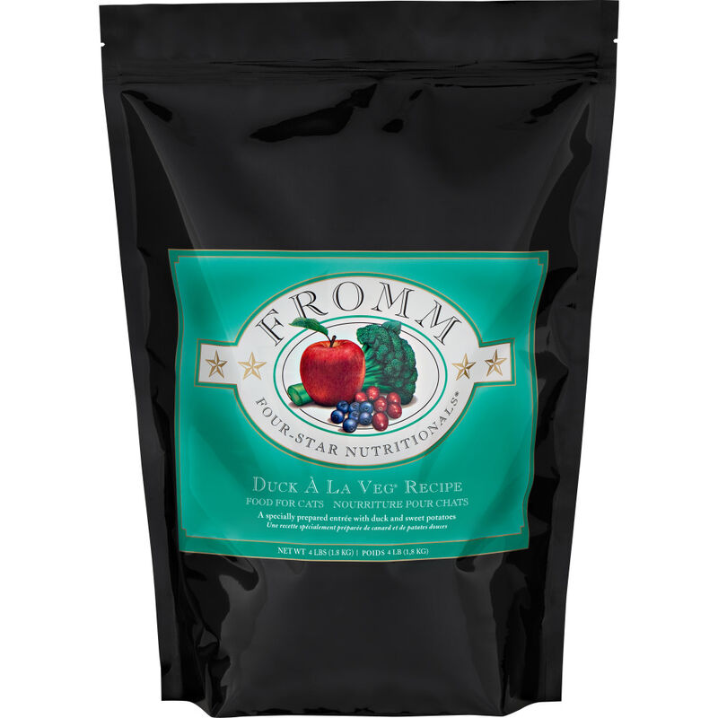 Fromm Four-Star Dry Cat Food, Duck La Veg, 4-lb image number null