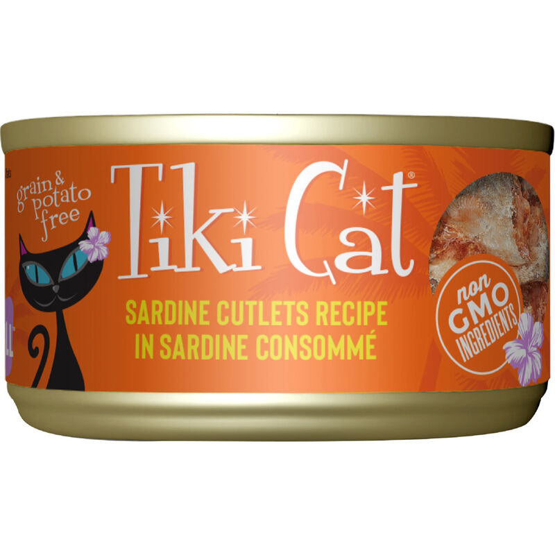 Tiki Cat Grill Canned Cat Food, Sardine Cutlets, 2.8-oz image number null