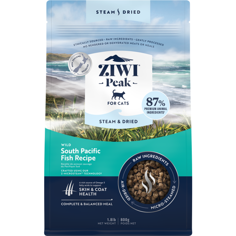 ZIWI Peak Steam & Dried Cat Food, South Pacific Fish image number null