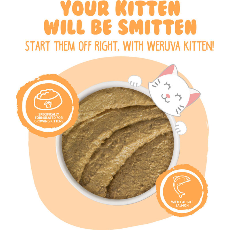 Weruva Kitten Canned Cat Food, Tuna & Salmon in Puree, 3-oz image number null