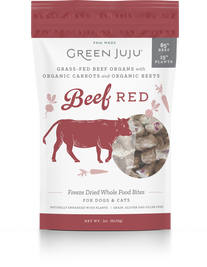 Green Juju Freeze-Dried Dog & Cat Food Topper, Beef Red