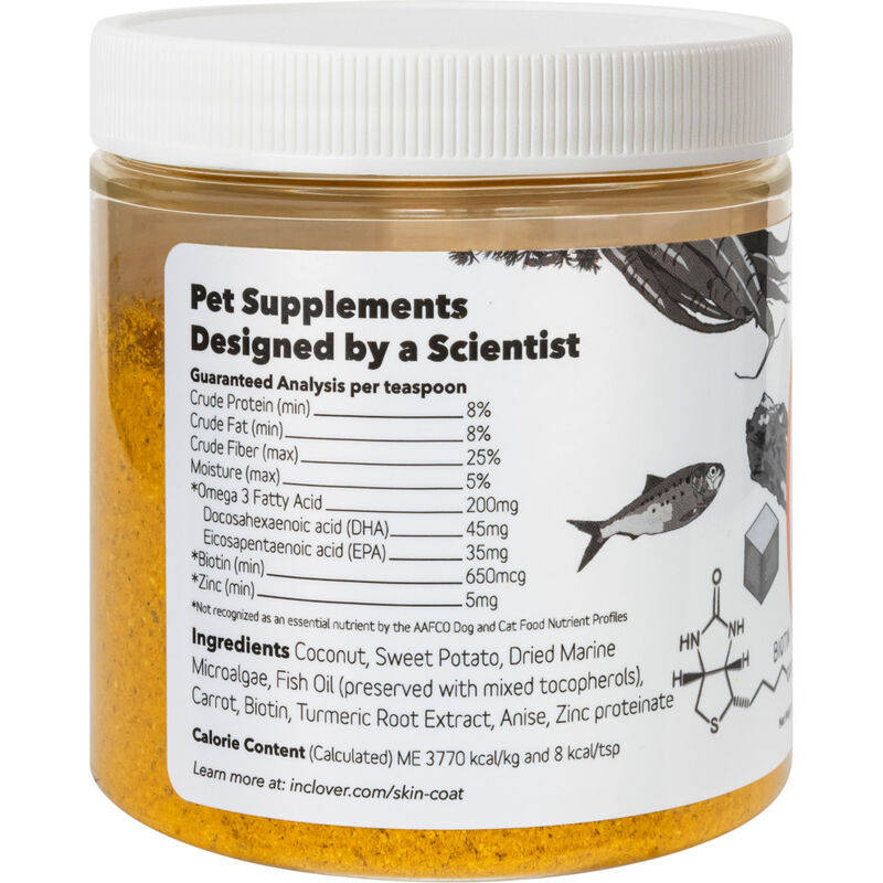InClover Powder Dog & Cat Supplement, Skin + Coat, Glow + Nourish, 85-g image number null