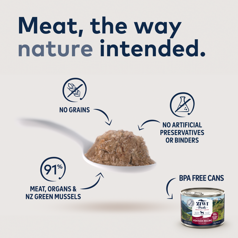 ZIWI Peak Original Series Canned Dog Food, Venison, 6-oz image number null