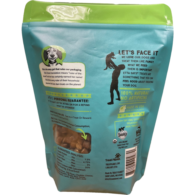 Etta Says! Sit! Dog Training Treats, Cheese image number null