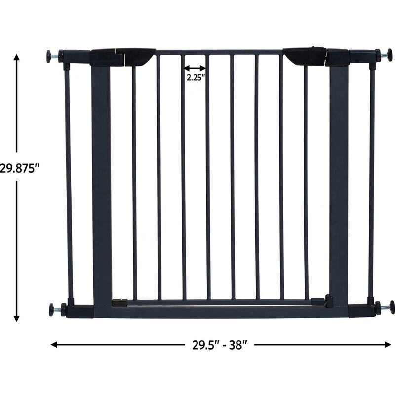 MidWest Glow in the Dark Steel Pet Gate, Graphite image number null