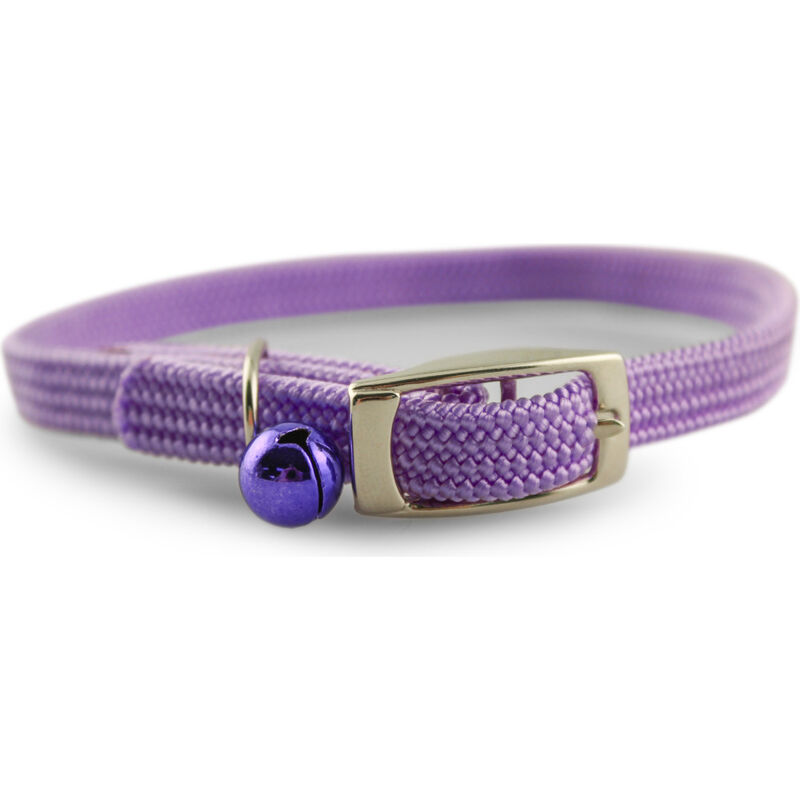 OmniPet Kool Kat Safety Stretch Nylon Cat Collar, Lavender image number null