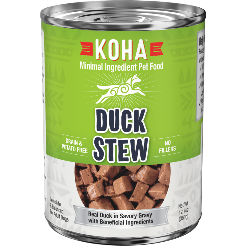 Koha Minimal Ingredient Stew Canned Dog Food, Duck, 12.7-oz image number null