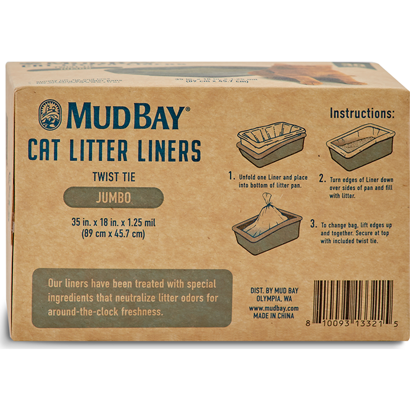 Mud Bay Cat Litter Liners, Jumbo, 30-count image number null