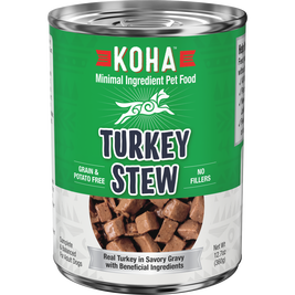 Koha Minimal Ingredient Stew Canned Dog Food, Turkey