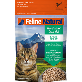 Feline Natural Freeze-Dried Cat Food, Lamb