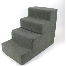 Arlee Pet Products Folding Foam Pet Steps, 22-in x 16-in x 28-in, Grey