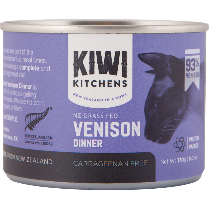 Kiwi Kitchens Canned Cat Food, Venison, 6-oz image number null