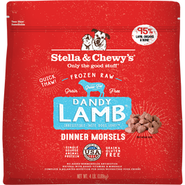 Stella & Chewy's Dinner Morsels Raw Frozen Dog Food, Dandy Lamb