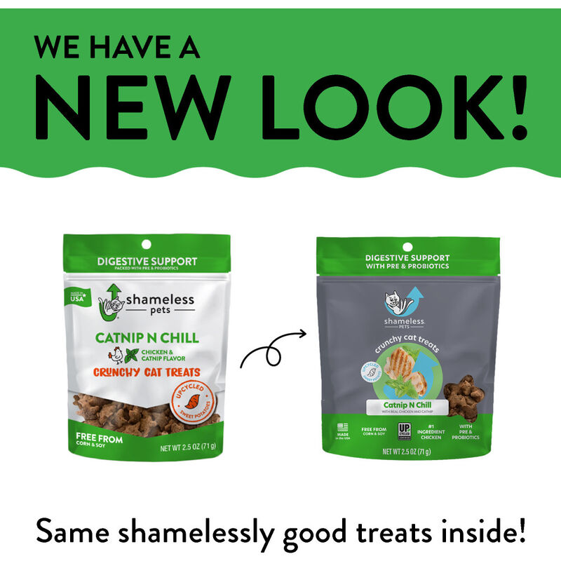 Shameless Pets Crunchy Cat Treats, Catnip N Chill, 2.5-oz image number null