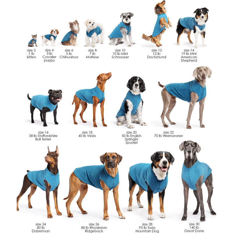 Gold Paw Stretch Fleece Dog Coat, Turquoise image number null