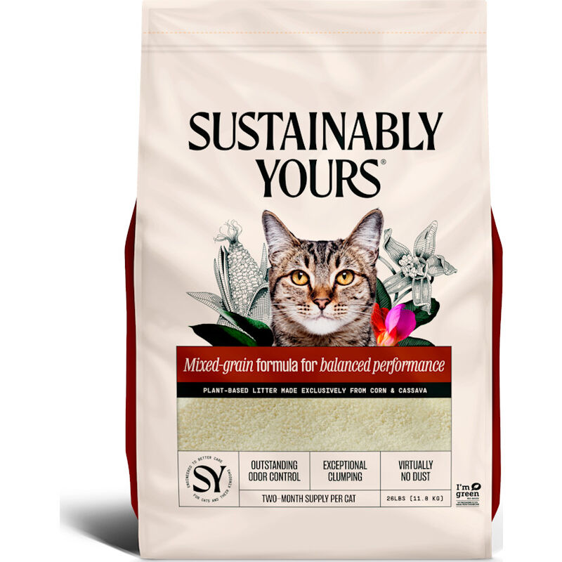 Sustainably Yours Cat Litter, Mixed-Grain image number null