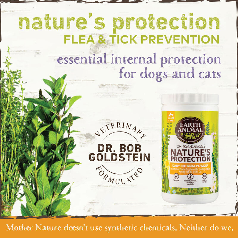 Earth Animal Nature's Protection Flea & Tick Daily Internal Powder Dog & Cat Supplement, 1-lb image number null