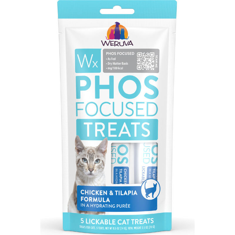 Weruva Wx  Lickable Cat Treats, Chicken & Tilapia, 0.5-oz, 5-pack image number null