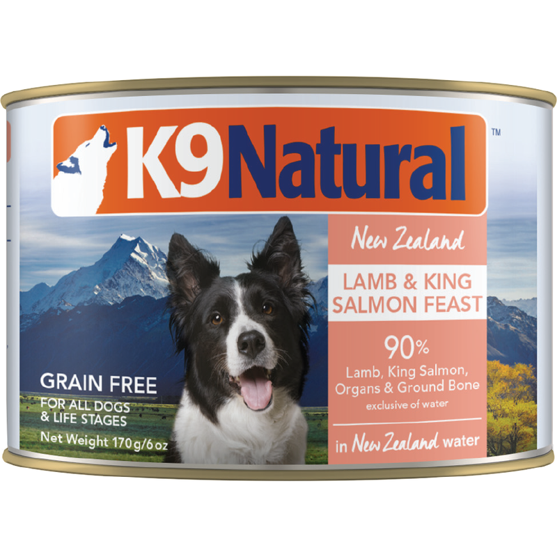 K9 Natural Canned Dog Food, Lamb & Salmon, 6-oz image number null
