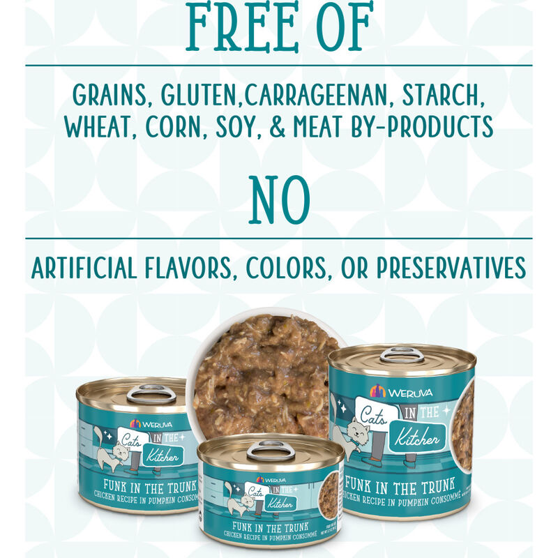 Cats in the Kitchen Originals Canned Cat Food, Funk In The Trunk, Chicken & Pumpkin, 6-oz image number null