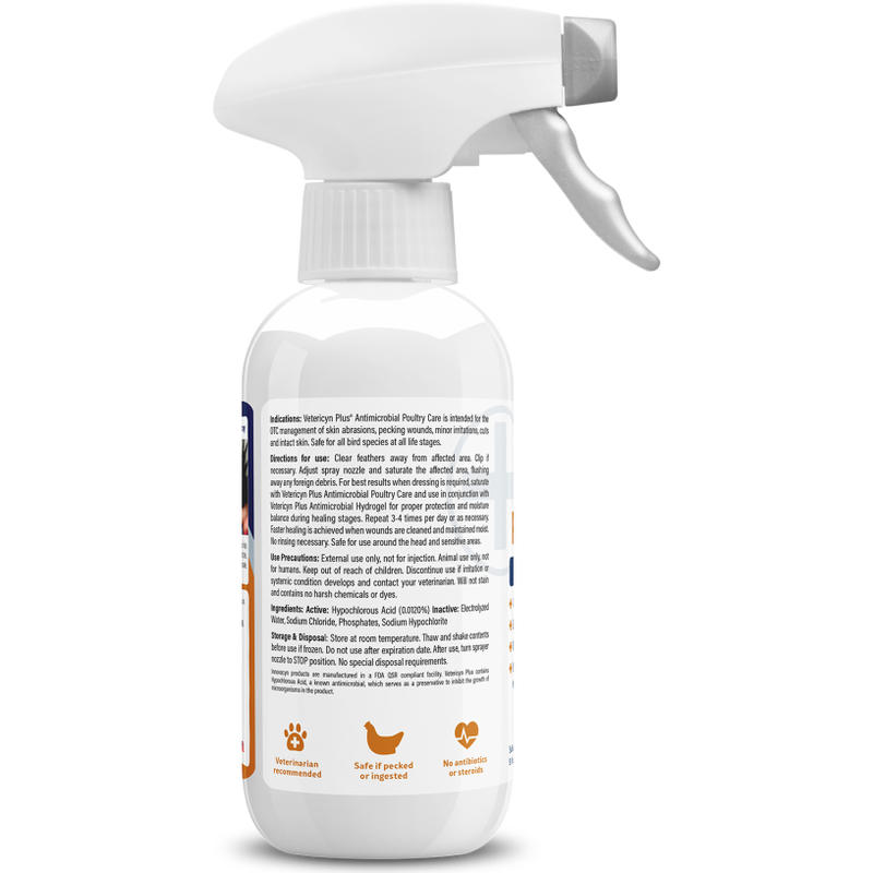 Vetericyn Plus Antimicrobial Poultry Healing Aid & Skin Repair, 8-oz image number null