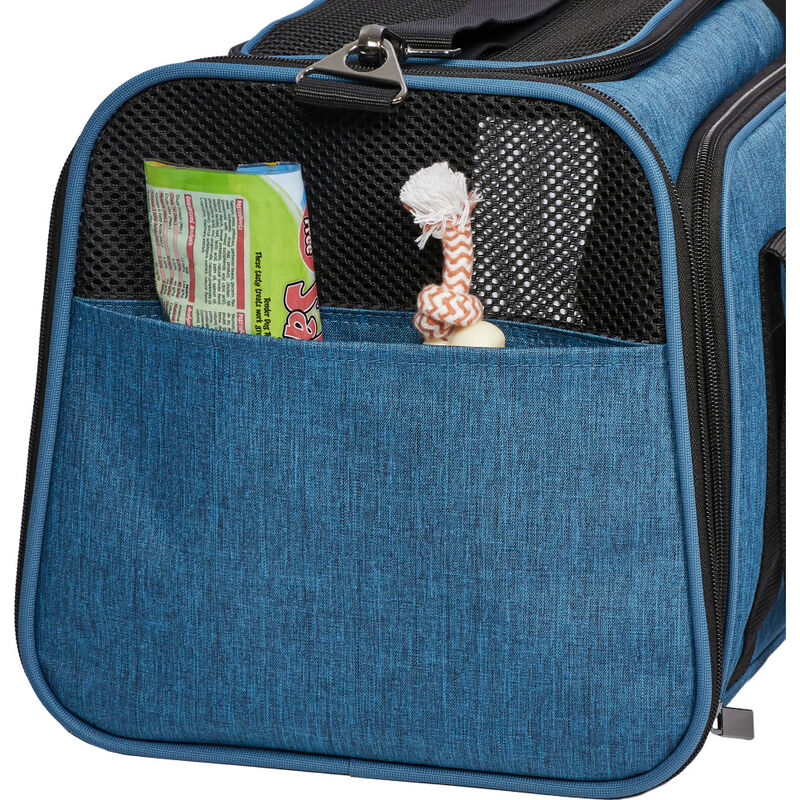 MidWest Duffy Expandable Pet Carrier, Blue, Large image number null