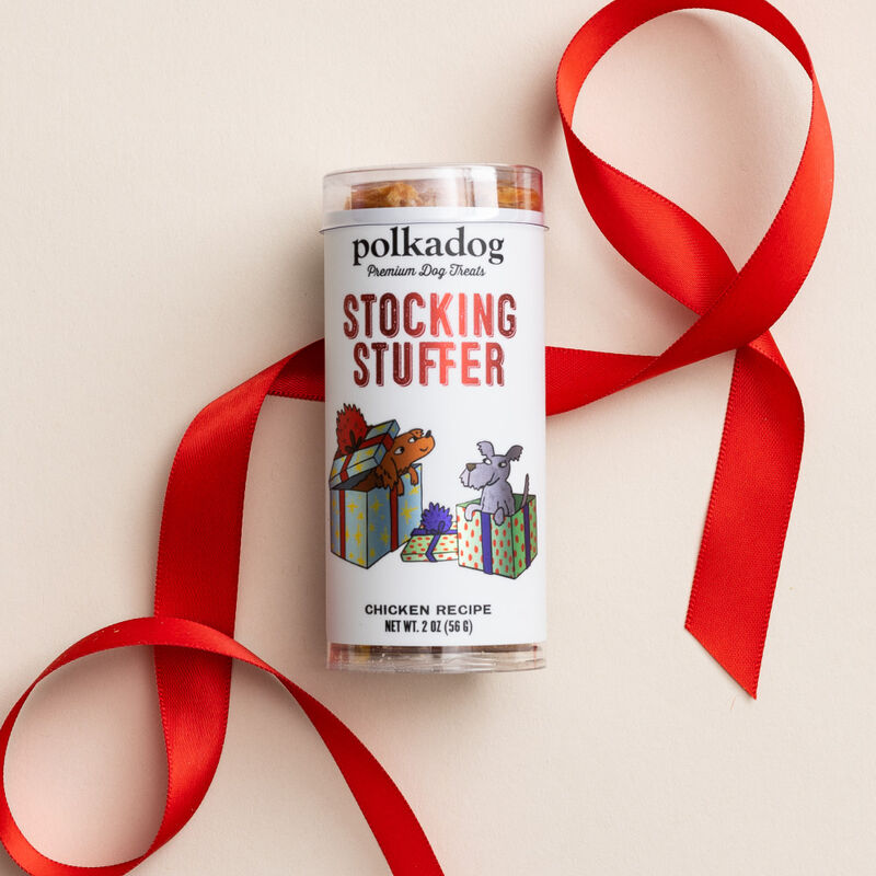 Polka Dog Holiday Training Bits Dog Treats, Stocking Stuffer, Chicken Little, 2-oz image number null
