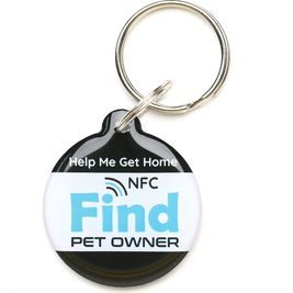 SmartLink Hanging Pet ID Tag, Black