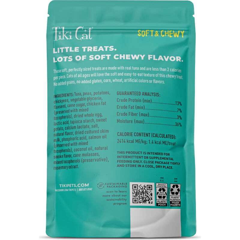 Tiki Cat Baby Soft & Chewy Mini Cat Treats, Tuna & Salmon, 2-oz image number null