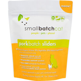 Small Batch Sliders Raw Frozen Cat Food, Pork