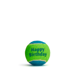 Mud Bay Happy Birthday Tennis Ball Dog Toy, Assorted Colors
