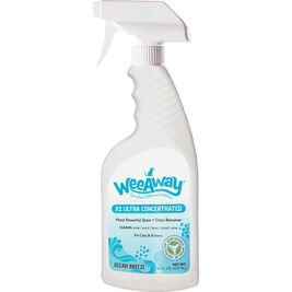Wee Away X2 Ultra Concentrated Cat & Kitten Urine Stain & Odor Remover, Ocean Breeze, 16-oz
