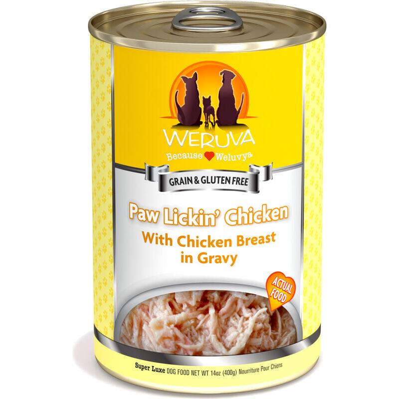 Weruva Classic Canned Dog Food, Paw Lickin' Chicken, Chicken image number null