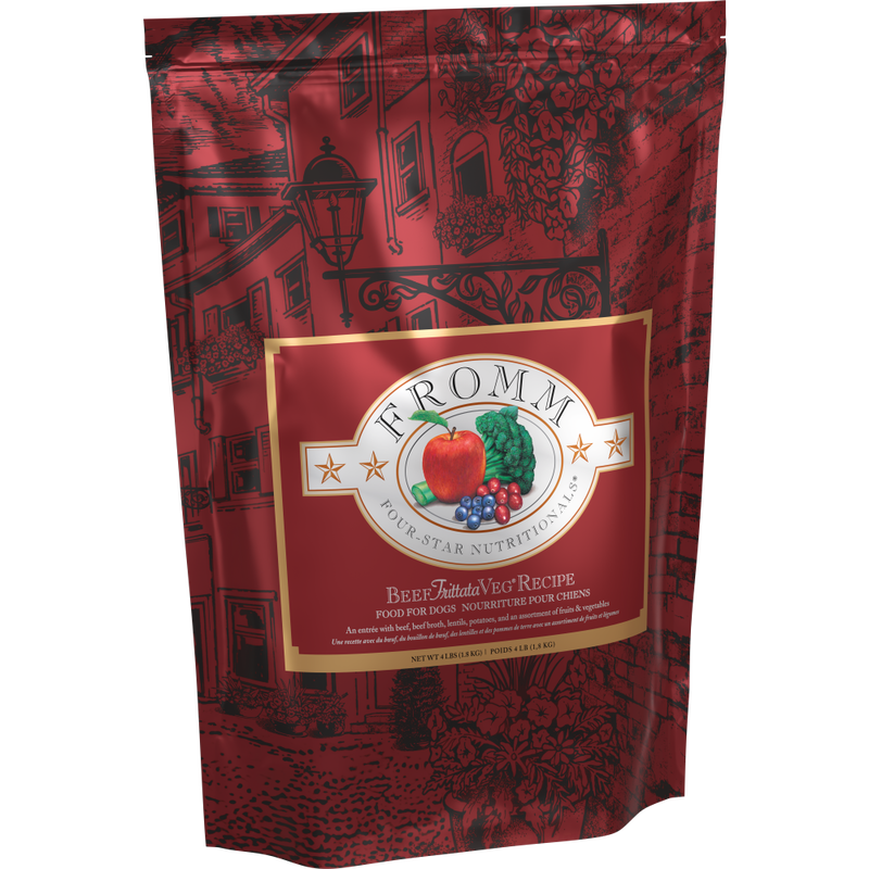Fromm Four-Star Dry Dog Food, Beef Frittata Veg image number null