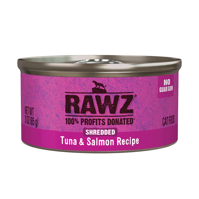Rawz Shredded Canned Cat Food, Tuna & Salmon image number null