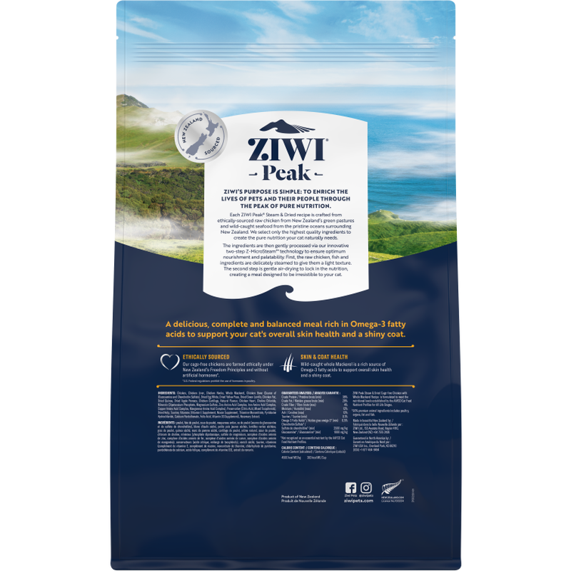 ZIWI Peak Steam & Dried Cat Food, Chicken & Mackerel image number null