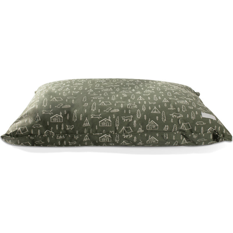 Fringe Pet Studios Pillow Dog Bed, Happy Camper, 36-in x 27-in image number null