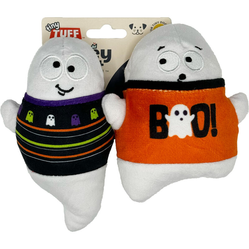 Huxley & Kent Halloween Dog Toy, Tiny Tuff Boo Buddies, 2-pack image number null