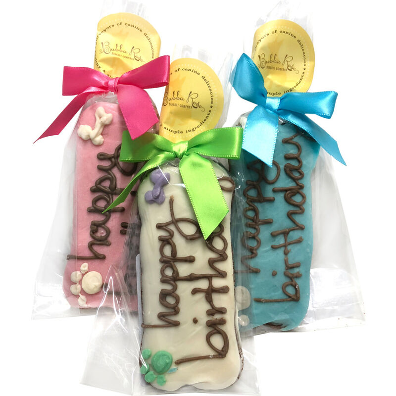 Bubba Rose Dog Treat, Birthday Bone image number null
